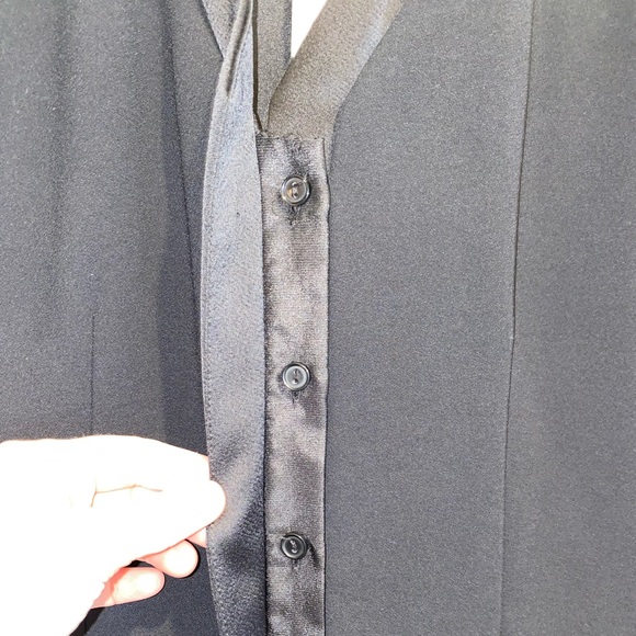 NWT Parker Racer Back-back Tuxedo Crepe Jumpsuit - Picture 7 of 9